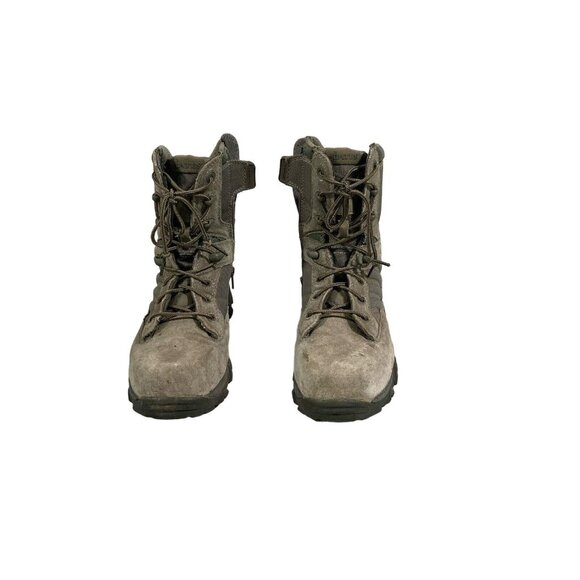 BATES MEN'S BOOTS 7.0 SAGE GREEN PREOWNED SIDE ZIP E04276 GX-8 - Picture 2 of 7